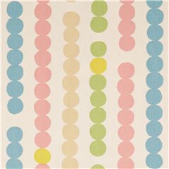 Tela oxford algod�n blanco con �baco lunares rosa azul ver Tela de Cosmo