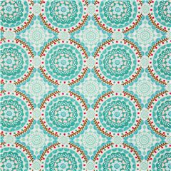 Cerchi di mandala geometrici blu incrociano il tessuto Ritagli (Ritagli)