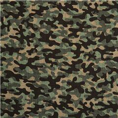 Tela militar camuflaje marr�n beis verde Tela de Timeless Treasures