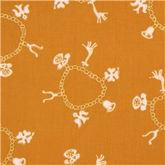 tessuto marrone Cotton and Steel ornato braccialetti per trapunte Ritagli (Ritagli)