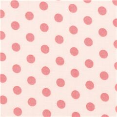 Rosa Scuro Crema Cerchi Classici Pois Tessuto di Japanese Indie