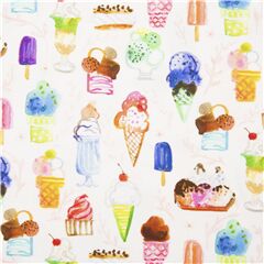 tessuto bianco estivo gelati colorati Tessuto di Dear Stella