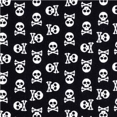 Calavera De Pirata Con Huesos Cruzados Tela de Stof France
