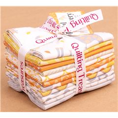 Lote telas animal naranja Fat Quarter Tela de Quilting Treasures