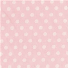 tessuto rosa giapponese in cotone pois rosa pesca Tessuto di Japanese Indie