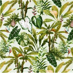 Plantas De Follaje Tropical Hojas De Palma Tela de Stof France