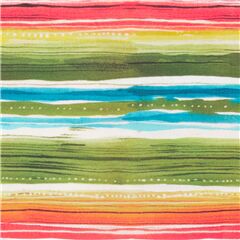 tessuto cotone strisce colorate effetto vernice Tessuto di Michael Miller