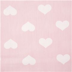 tessuto rosa oxford dal Giappone file cuori rosa pallido Tessuto di Japanese Indie