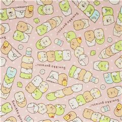 tessuto Kokka rosa pesca oxford Sumikkogurashi file pois Tessuto di San-X