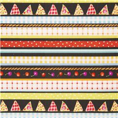 tessuto cibo picnic pois quadretti strisce cotone Tessuto di Michael Miller