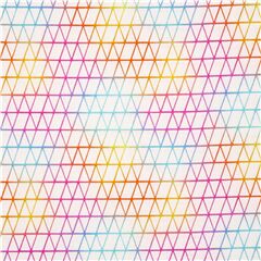 Griglia Di Triangoli Geometrici Arcobaleno Tessuto di Michael Miller