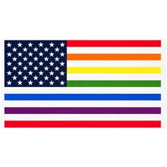 Panel De Bandera Del Orgullo Arco�ris Estadounidense USA Tela de Robert Kaufman