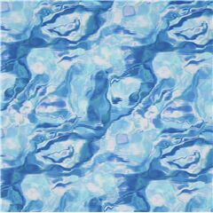 tela t�cnica de punto ba�ador azul agua olas Tela de Robert Kaufman