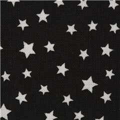 Tela de estrellas salpicadas sobre fondo negro algod�n Tela de Timeless Treasures