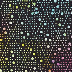 tela negra batik de rombos de lunares tri�ngulo despintado Tela de Timeless Treasures
