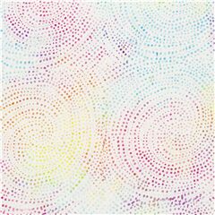tela batik efecto deste�ido espirales de lunares de colores Tela de Timeless Treasures