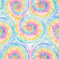 Remolino Arco�ris Tie-Dye S�per Suave Y Acogedor Tela de Timeless Treasures