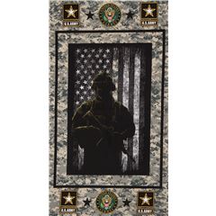 Tela con panel con soldado del ej�rcito estadounidense Tela de Sykel Enterprises