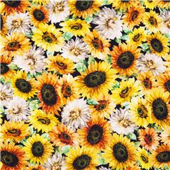 Festival Jard�n De Girasoles Tela de Michael Miller