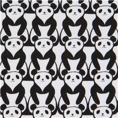 Lindos Pandas Sentados Estir�ndose Tela de Timeless Treasures