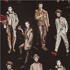 Forza Con Cervello Affascinanti Uomini Zombie Pin-Up Tessuto di Alexander Henry