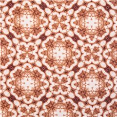 Tela motivo sim�trico luz kaleidoscopio marr�n Tela de Michael Miller