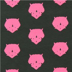 Tela de punto verde oscuro con animal dinosaurio triceratops Tela de Art Gallery Fabrics