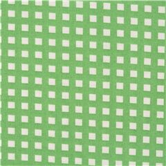 Griglia A Scacchi Verde Mela Tessuto di Japanese Indie