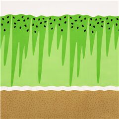 Tela oxford de nailon resistente al agua kiwi verde semilla negra Jap�n Tela de Kokka