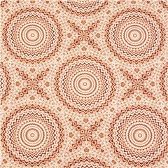 tessuto marrone mandala motivo geometrico simmetrico circolare Tessuto di Michael Miller