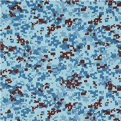 Tela algod�n camuflaje pixel digital azul marino Tela de Robert Kaufman