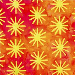tessuto arancione rosso supernove verdi tie dye sarong stile batik cotone Ritagli (Ritagli)