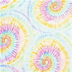 Tela de espirales arco�ris tono pastel dise�o atado deste�ido Tela de Timeless Treasures