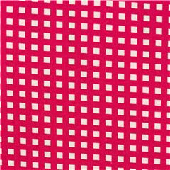 Griglia A Scacchi Rosso E Bianco Tessuto di Japanese Indie