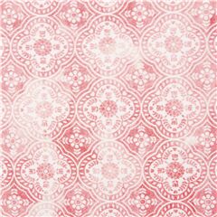 tessuto rosa medaglioni piastrelle cotone Tessuto di Michael Miller