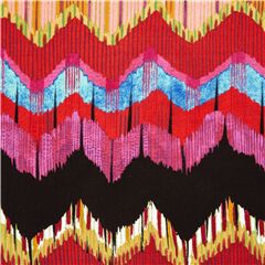 tessuto coperta serape frange rosa blu nere cotone scialle colorato Messico Tessuto di Alexander Henry