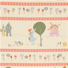 tessuto strisce popeline organico Birch animali Tessuto di Birch Fabrics