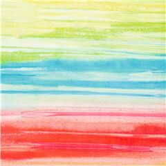 tessuto tie dye bamb� batik cotone strisce rosse gialle verdi blu Tessuto di Michael Miller