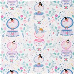 tessuto bianco ballerine carillon Tessuto di Dear Stella