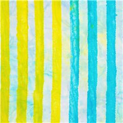 tessuto artigianale strisce gialle verdi sarong stile batik cotone tie dye Tessuto di Michael Miller