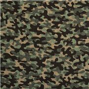 Tela militar camuflaje marr&oacute;n beis verde