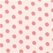 Dark Pink Cream Classic Circles Polka Dots