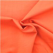 Solid Orange Terracotta Stretch Poplin