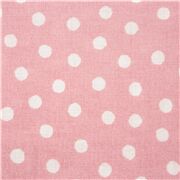 Japanese Pink Fuzzy Polka Dots Shirting