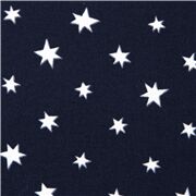 Navy Blue Six Point White Stars