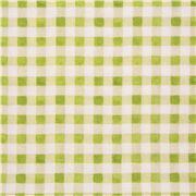 Green White Painted Picnic Gingham