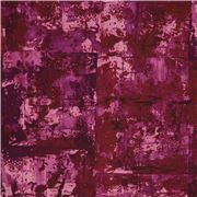 tela t&eacute;cnica punto ba&ntilde;o rojo morado abstracto