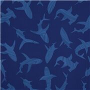 Siluetas De Tiburones Remolino Azul