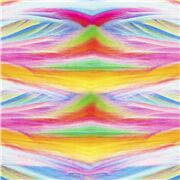 tela arte abstracto franjas onduladas arco&iacute;ris