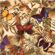 Mariposas Volando Alas Abiertas Hojas